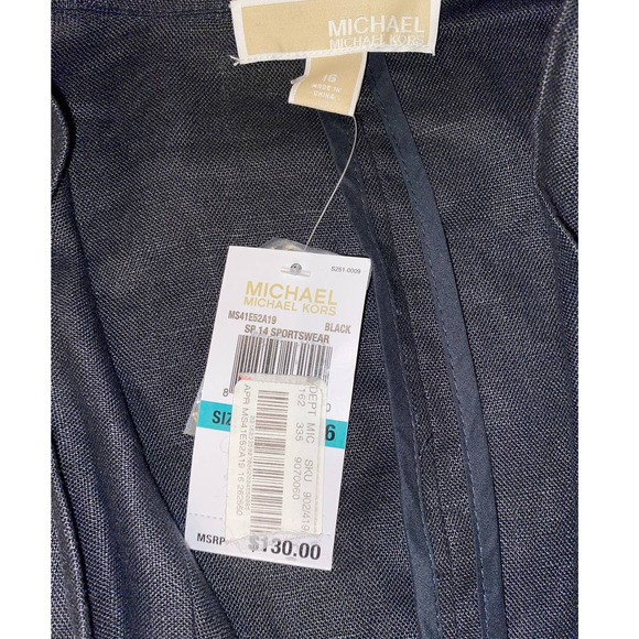 BLACK BLAZER JACKET MICHAEL KORS SIZE 16 NWT - Picture 5 of 5